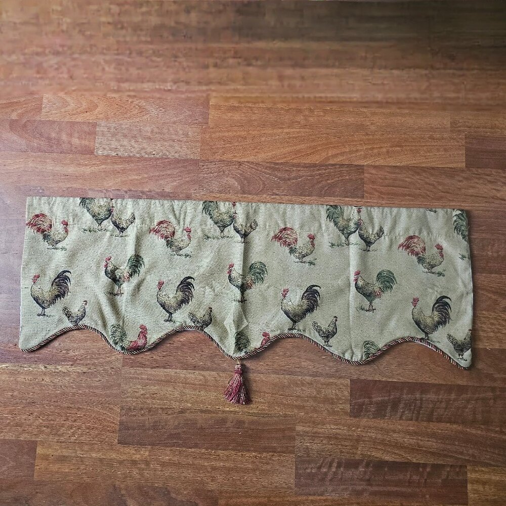High Quality Fabric Rooster / Chicken Valances